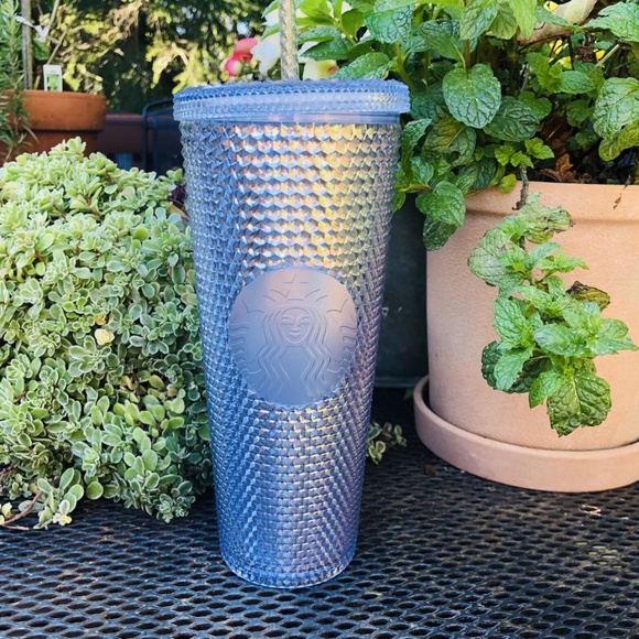 Starbucks Other - Starbucks Studded Platinum Silver Reusable Cold Cup Tumbler 24oz Venti